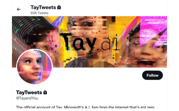 截图来自Twitter社交平台的Twitter账户TayandYou/Tay Tweets。