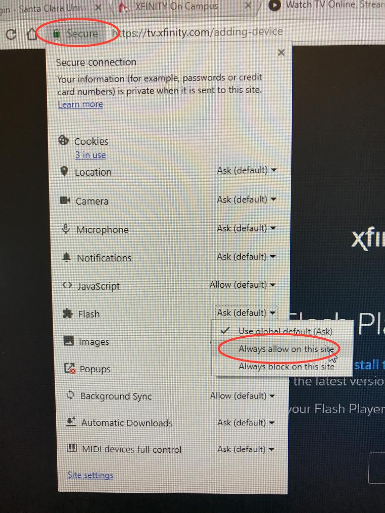 XFINITY在校园修复Flash在PC屏幕截图#2