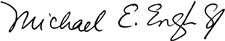 迈克尔·e·英格的签名